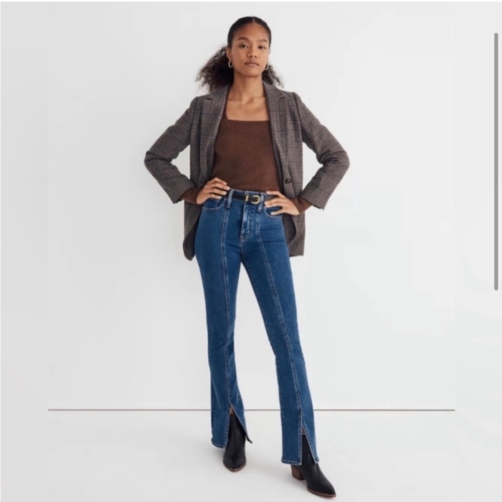 Madewell Larsen Blazer in Glen Plaid